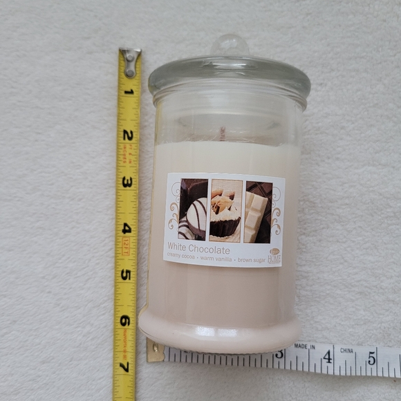 White Chocolate Scented Candle NEW Glass Covered Jar | Made in USA - Picture 3 of 12